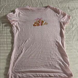 Croissant with pink bow Graphic Women's Top